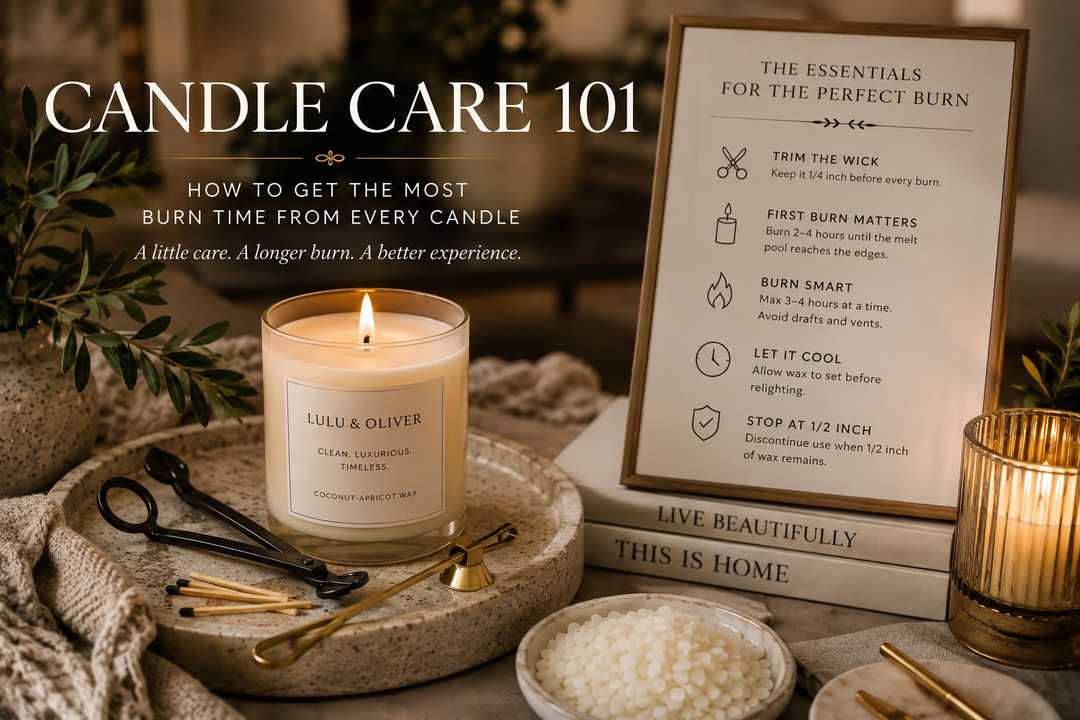 Candle Care 101: How to Get the Most Burn Time From Every Candle