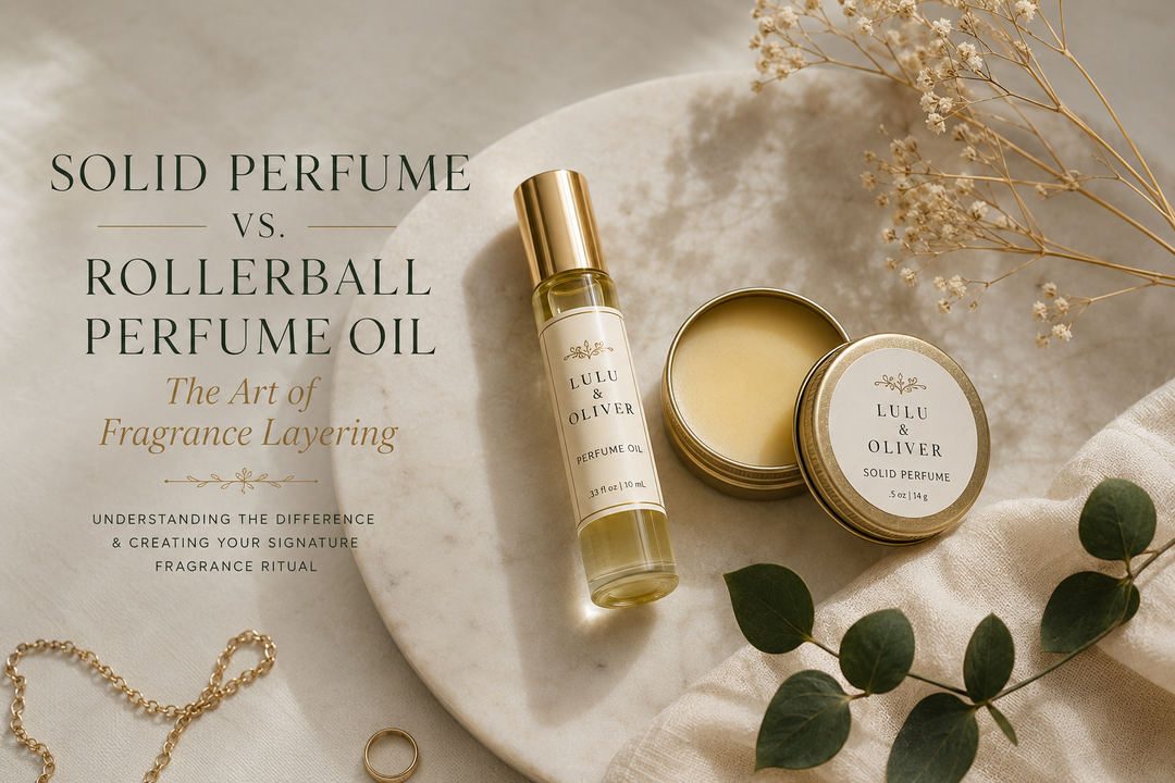 Solid Perfume vs. Rollerball Perfume Oil: The Art of Fragrance Layering