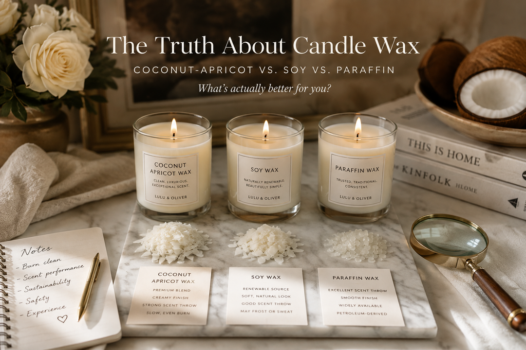 The Truth About Candle Wax: Coconut-Apricot vs. Soy vs. Paraffin