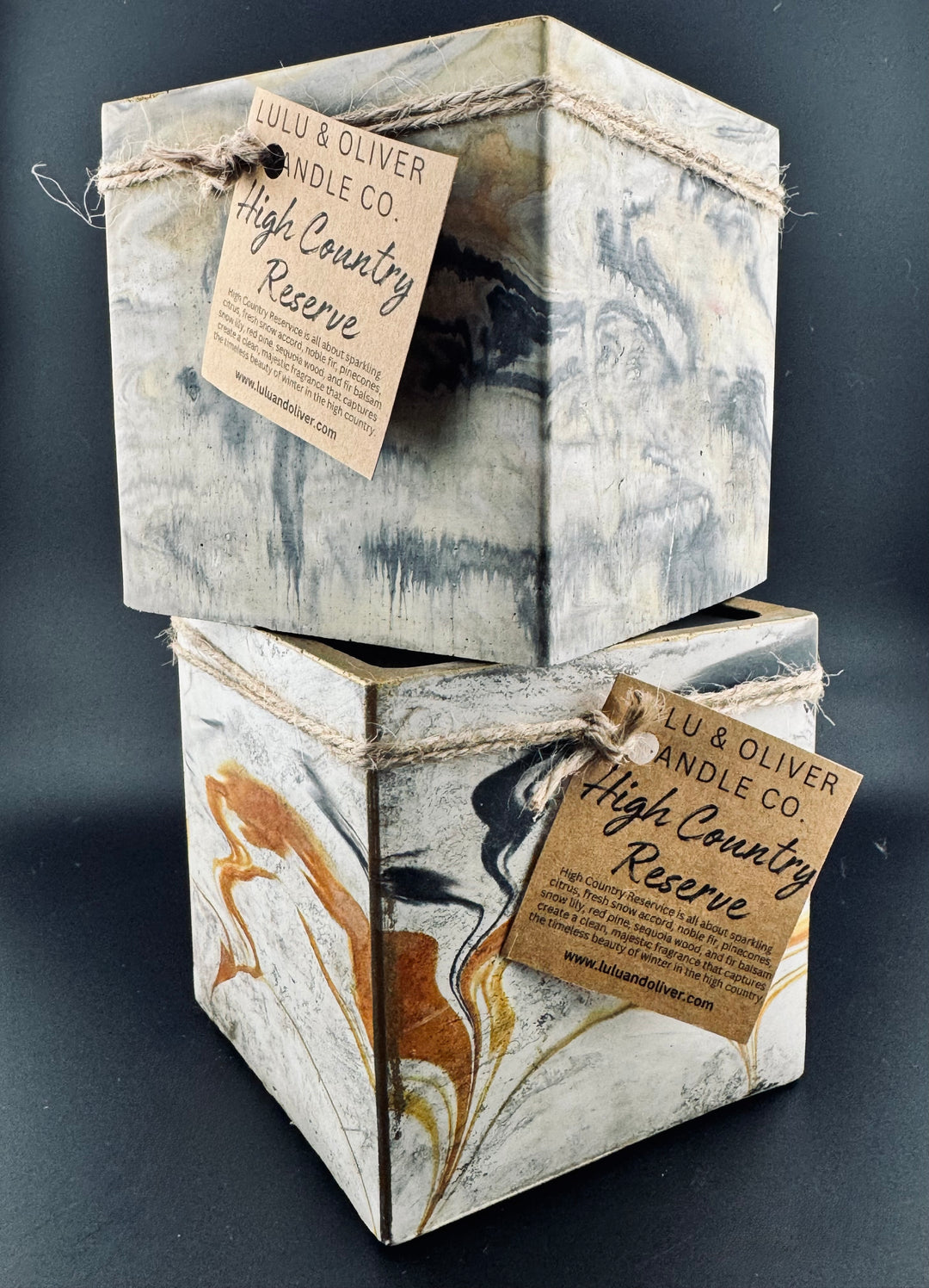 Large Square Candle | Refillable 3-Wick Luxury Candle