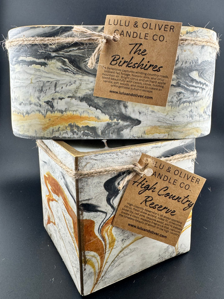 Large Square Candle | Refillable 3-Wick Luxury Candle